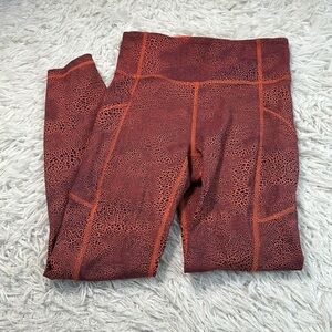 Lululemon Invigorate High-Rise Tight 25" Crackle Glaze Vintage Orange Larkspur